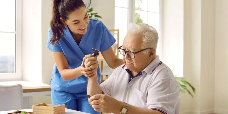 JASBEK geriatric care support for an older adult.
