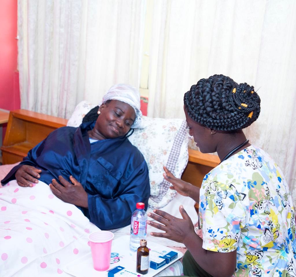 JASBEK nurse providing bedside care support.